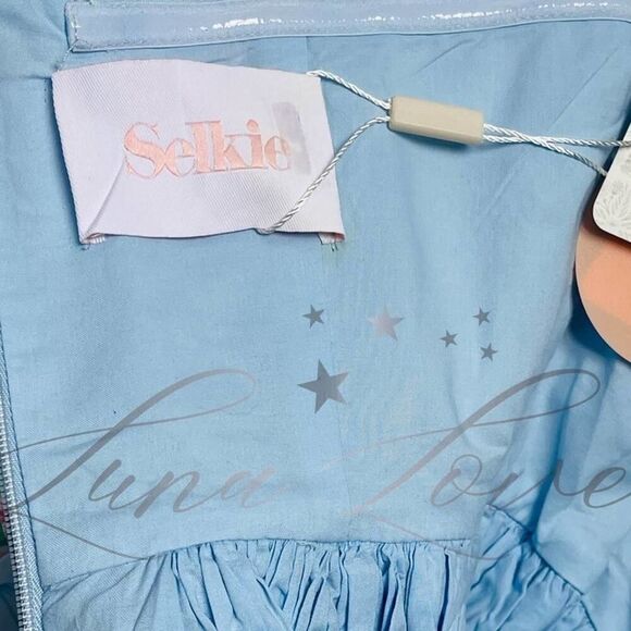 SELKIE x Free People French Corset Puff Dress In Mrs. Darcy NWT - Picture 10 of 11